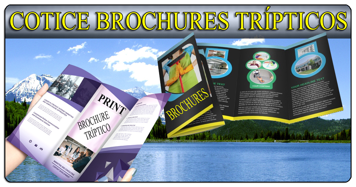 Cotiza tus brochures tripticos doblados en tres (506)2282-5122 / (506)2282-6211