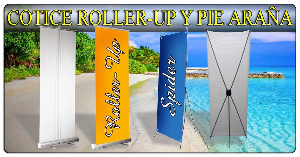 Cotiza tu Roller-Up o tu Pie Araña (Spider Banner) (506)2282-5122 / (506)2282-6211