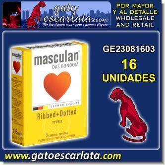 Lee el articulo completo PRESERVATIVO CONDON MASCULINO MARCA MASCULAN TEXTURIZDO - 16 UNIDADES