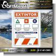 Material Publicitario Prefabricado PVC 3 Milimetros con Texto Extintor para F