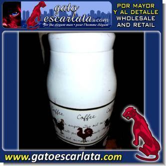 Lee el articulo completo FRASCO DE PORCELANA PARA ALMACENAR CAFE - 9340 - DOCENA AL POR MAYOR
