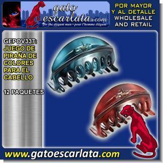Lee el articulo completo JUEGO DE PIRANA DE COLORES PARA EL CABELLO - 12 PAQUETES