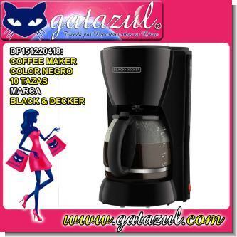 Read full article BLACK COFFEE MAKER 10 CUPS BRAND BLACK & DECKER Read full article BLACK COFFEE MAKER 10 CUPS BRAND BLACK & DECKER