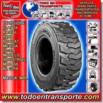 Lee el articulo completo LLANTA RADIAL PARA VEHICULO BOBCAT MARCA MRL MEDIDA 10-16.5 MODELO INDUSTRIAL ML2 455 BL 12PR Lee el articulo completo LLANTA RADIAL PARA VEHICULO BOBCAT MARCA MRL MEDIDA 10-16.5 MODELO INDUSTRIAL ML2 455 BL 12PR