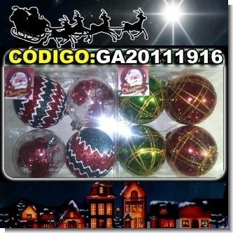 Lee el articulo completo ADORNOS DE NAVIDAD - BOLITAS BRILLANTES GRANDES 7 CENTIMETROS