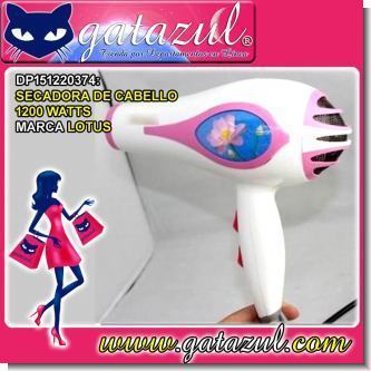 Lee el articulo completo SECADORA DE CABELLO 1200 WATTS MARCA LOTUS