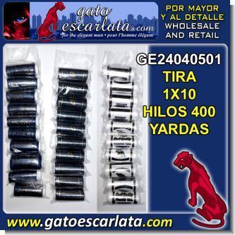 Lee el articulo completo HILO DE COSER MARCA CAMPANA - TIRA DE 10 TUBOS DE 400 YARDAS