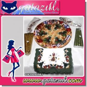 Read full article CHRISTMAS COMBO WITH LARGE PLATE, 5 TABLECLOTHS AND CANDLES