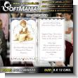 Pvc 3 Millimeters with Full Color Printing Double Sided with Text Invitation to First Communion Commercial Stationery for Family Event brand Softmania Ads Dimensions 3.1x4.7 Inches
