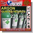 ARGON_CYL_220: Cilindro de Gas de Rotacion Argon (ar) 220 Pies con Recarga Incluida