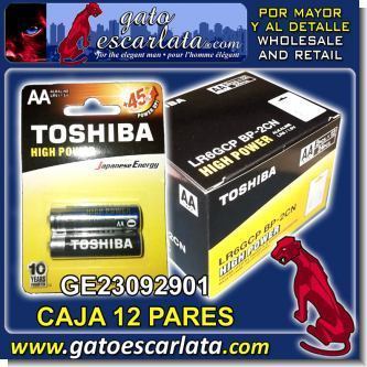 Read full article BATTERIES HIGH POWER TYPE AA BRAND TOSHIBA BOX OF 12 PAIRS