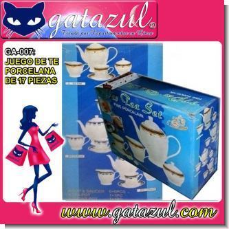 Lee el articulo completo JUEGO DE TE DE PORCELANA DE 17 PIEZAS